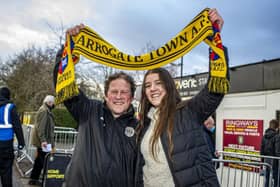 Harrogate Town supporters Dave and Molly Worton outside the EnviroVent Stadium. Picture: National World