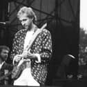 Mike Rutherford of Genesis on stage at Roundhay Park in Leeds in 1987. The band's classic 1972 album Foxtrot is to feature in a Harrogate event. (Picture YPN)