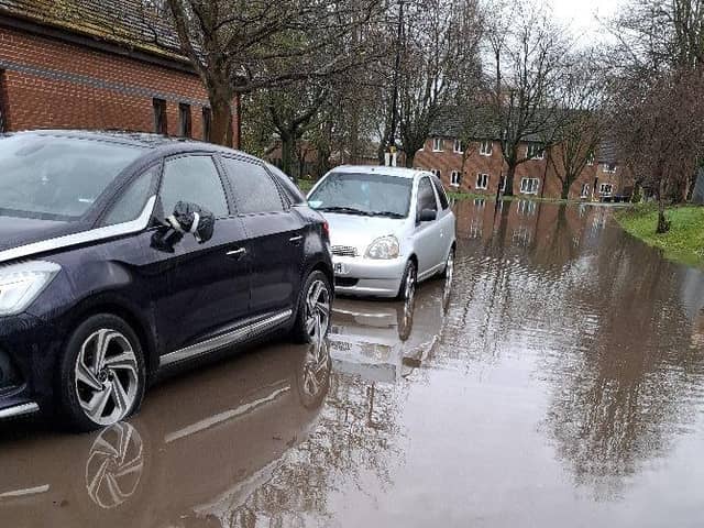 Flash downpour, flash flooding - Station View in Harrogate under water on Saturday. (Picture courtesy of Starbeck Residents Association)