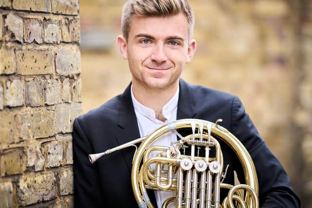World-leading French horn player Ben Goldscheider (credit Kaupo Kikkas)