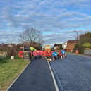 The new roadworks in the Whinney Lane area of Harrogate. (Picture Mike Newell)