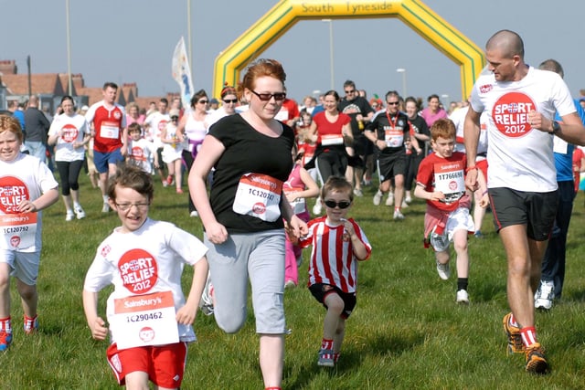 The start of the Sport Relief one mile run on The Leas in March 2012. Did you take part?