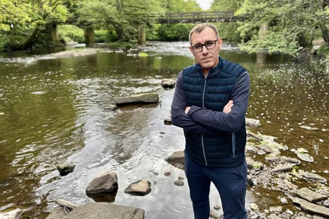 Pollution in the River Nidd - Tom Gordon, Lib Dem parliamentary candidate for Harrogate & Knaresborough, said: "This is a pathetic pay-out for a firm which raked in over £500 million in profit last year." (Picture contributed)