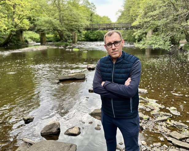 Pollution in the River Nidd - Tom Gordon, Lib Dem parliamentary candidate for Harrogate & Knaresborough, said: "This is a pathetic pay-out for a firm which raked in over £500 million in profit last year."  (Picture contributed)
