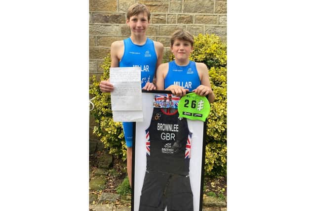 Brothers Angus and Alfie Millar show incredible potential after finding inspiration from their Triathlete heroes,The Brownlee Brothers.