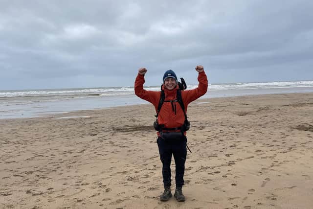 Come along to the beach clean at Saltburn - Jack Tate from HECK! kicking off the North Yorkshire business's clean up campaign. (Picture Heck)