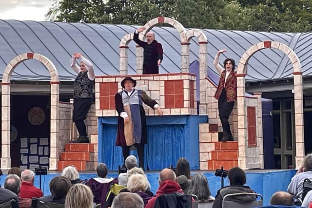 Feva highlight - Illyria’s production of Twelfth Night sponsored by Knaresborough Rotary Club at Henshaw's Arts & Crafts Centre was a hit last weekend. (Picture Feva)