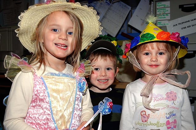 All smiles at Deepdale Community Pre-School as they host their annual Easter Bonnet Parade in 2009