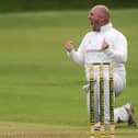 Ben Holderness helped Beckwithshaw CC to victory over North Leeds. Picture: Steve Riding