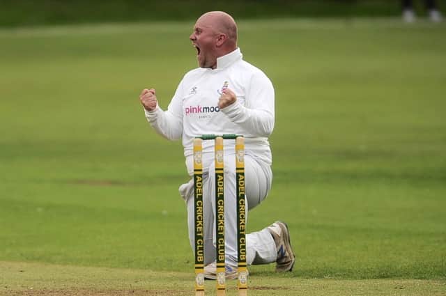 Ben Holderness helped Beckwithshaw CC to victory over North Leeds. Picture: Steve Riding