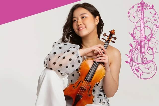 Japanese violinist Coco Tomita who is appearing at this year's Harrogate International Sunday Series.