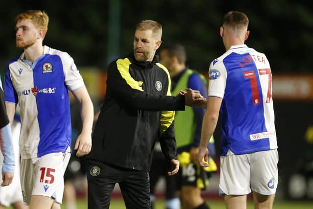 Simon Weaver and his Sulphurites were thrashed 8-0 by Blackburn Rovers in the second round of the League Cup. Picture: Paul Thompson/ProSportsImages