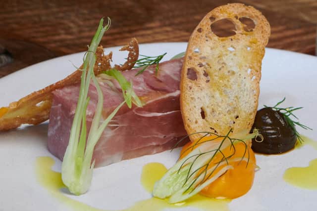The delicious ham hock terrine at The Devonshire Arms. Image: Devonshire Hotels