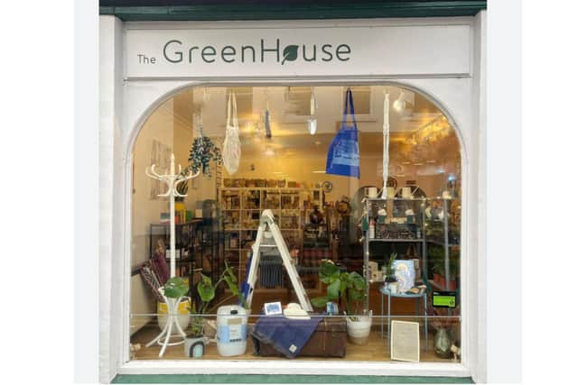 Pictured: The GreenHouse in Ripon inspiring people to make greener everyday domestic choices.