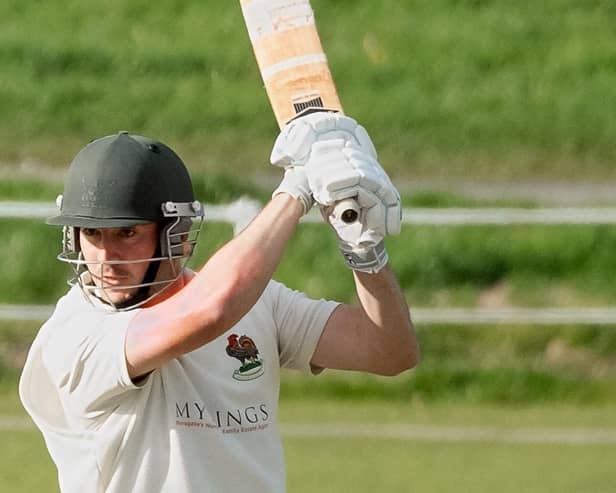 Harrogate CC 1st XI captain Will Bates produced an important knock to help his side to victory over local rivals York CC. Pictures: Richard Bown