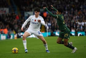 This year's award for Achievement in Sport at the Yorkshire Young Achievers Awards has gone to Archie Gray, 17, of Harrogate who is pictured here playing at Elland Road for Leeds United against Plymouth Argyle. (Picture Jonathan Gawthorpe)