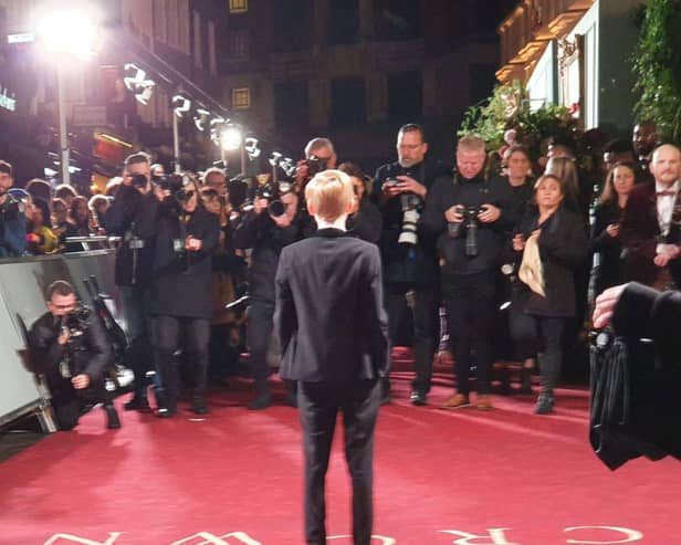 Will Powell at The Crown premiere.