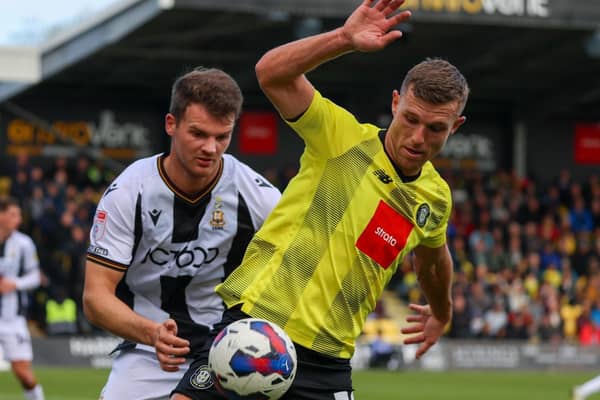 Harrogate Town suffered a 2-1 defeat last time they hosted derby rivals Bradford City at Wetherby Road, but that loss was their first against the Bantams in the Football League. Picture: Matt Kirkham