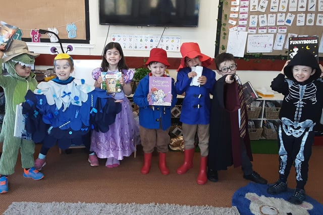 Pupils at Belmont Grosvenor School dressed up as their favourite book characters