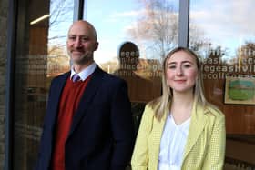 Bringing back Latin in Harrogate - Mr Mark Knowles, Head of Classics at Ashville College, with Miss Chloe Griggs, Teacher of Latin. (Picture contributed)