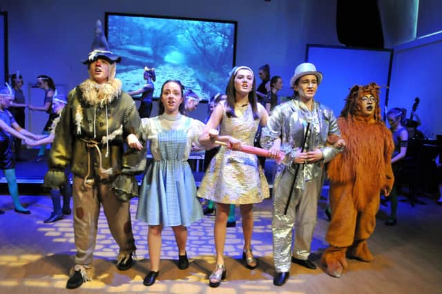 The talented Lee Braithwaite (centre) as Mr Brownlow in the Harrogate Ladies’ College school production of Oliver! (Picture contributed)