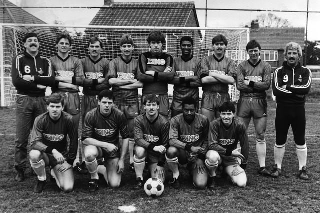 This picture of Harrogate Railway was taken in October, 1984.
Back from left: Freddie Cliff (manager), Paul Williams, Michael Edwards, Paul Render, Steven Jackson, Wayne Noteman, Peter Jackson, Cliff Spurr and Dave Whitehead (trainer).
Front: David Whyte, Martin Tetley, Neil Parker (captain), Tony Rowe and Tony Canham.
