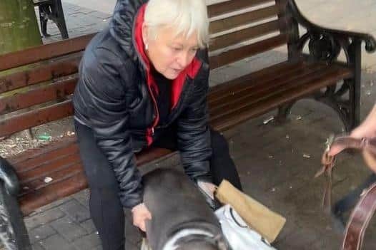North Yorkshire Police have issued an image of a woman they would like to speak to following a dog being dangerously out of control in Harrogate. (Picture issued by North Yorkshire Police)