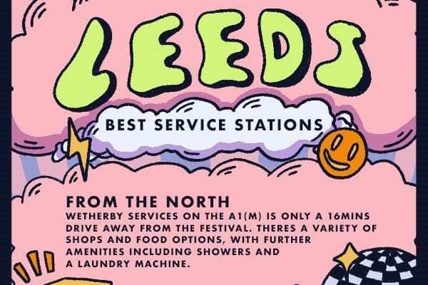 JCT600 guide to Leeds festival via service stations