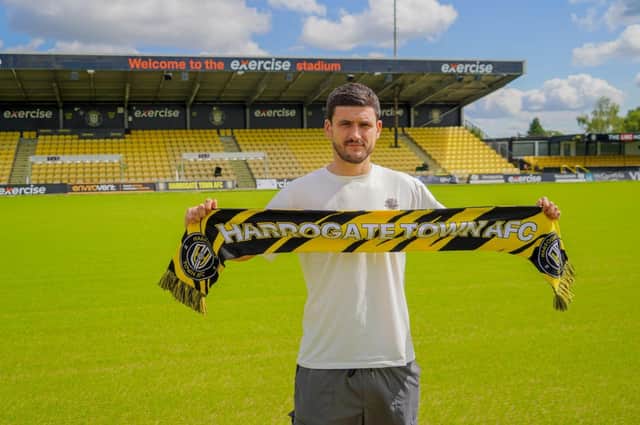 Anthony O'Connor has signed a new two-year contract with Harrogate Town. Picture: Harrogate Town AFC