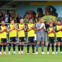 A minute's applause was held prior to Saturday's League Two fixture between Harrogate Town and Morecambe. Pictures: Matt Kirkham