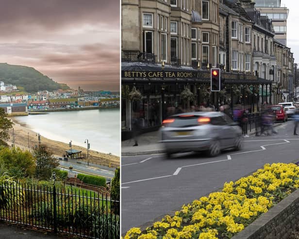 Scarborough, left and Harrogate will soon have town councils operating in each town.