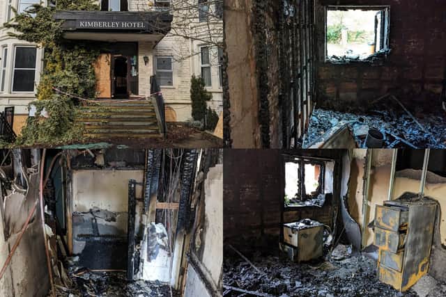 North Yorkshire Police has launched an investigation after a suspected arson attack at a former Harrogate hotel