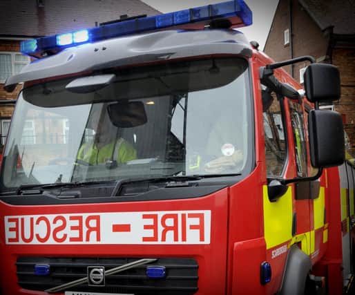 Fire crews were called to the incident on Hollins Road at 2.39pm on Tuesday afternoon