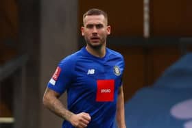 Joe Mattock returned to Harrogate Town’s starting line-up for Saturday’s 1-0 FA Cup win at Bradford City. Pictures: Matt Kirkham