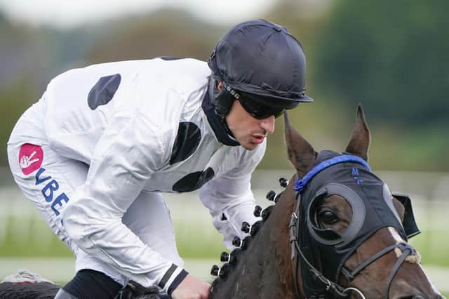 Jockey Brian Hughes in action. Picture: Alan Crowhurst/Getty Images