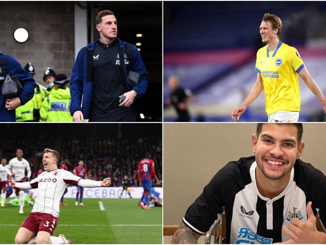 Newcastle United's January transfers. Clockwise from top left - Kieran Trippier, Chris Wood, Dan Burn, Bruno Guimaraes, Matt Targett.