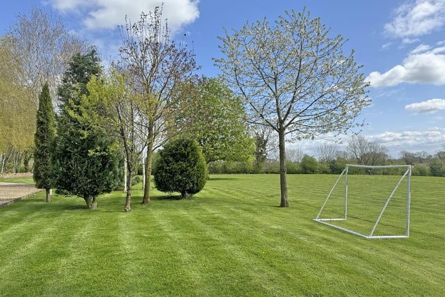 Looking across a section of the considerable swathe of land that forms part of the property.