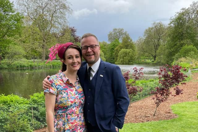 Andy Dennis, a nurse in the Intensive Care Unit at Harrogate District Hospital, and his partner Tracey Hill, a skin surgery specialist nurse in dermatology at York Hospital,  found themselves rubbing shoulders at Buckingham Palace gardens with the likes of William and Kate.