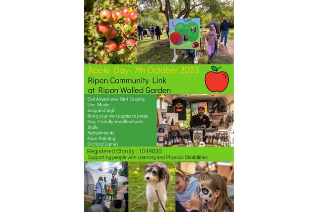 Apple Day at Ripon Walled Gardens will also be celebrating the opening of the new 62 seater cafe.