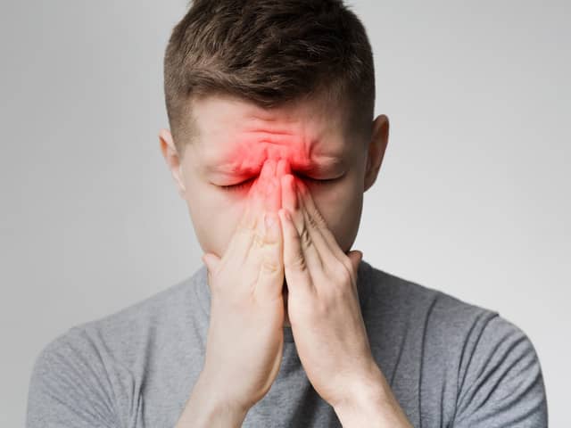 Sinusitis can be painful and uncomfortable. Photo: AdobeStock