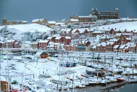 The seaside town of Whitby on the North Yorkshire coast awoke to a blanket of snow in 2010