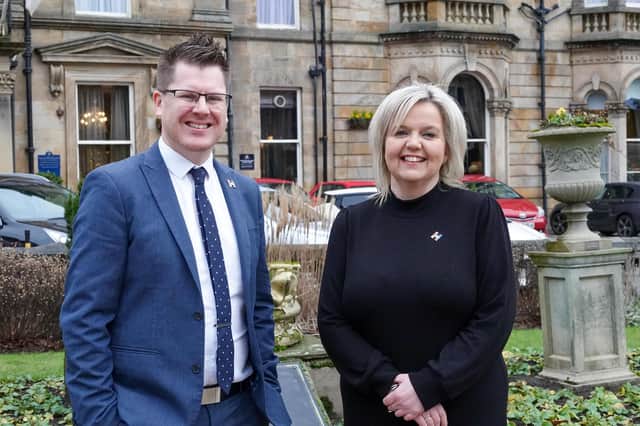New names at the top -  Harrogate BID’s new Chair and Deputy Chair, Dan Siddle and Andrea Thornborrow.