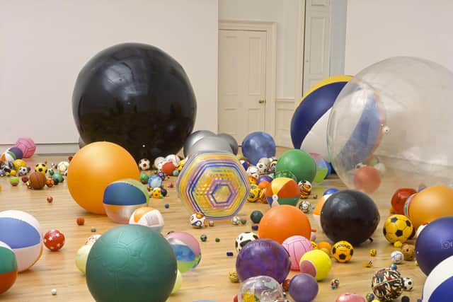 Showing in Harrogate - Work No. 370 Balls. Martin Creed. National Galleries of Scotland. Purchased with the Iain Paul Fund and assistance from the Art Fund 2005.