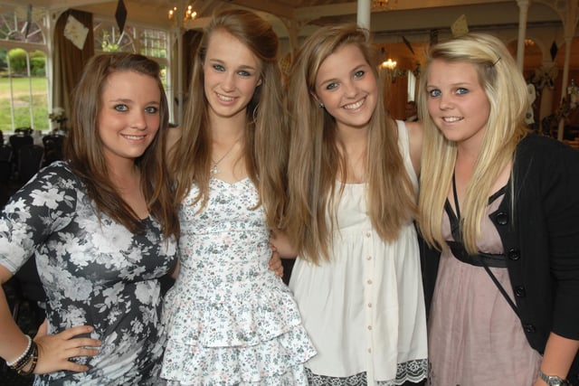 Harrogate Ladies' College in 2010 - Kathryn Raske, Olivia Bentley, Sophie Goose and Katie Smith