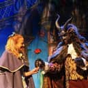 Harrogate Theatre panto stars - Anna Campkin in the role of Belle and Colin Kiyani as the heroic the Beast/Prince. (Picture contributed)