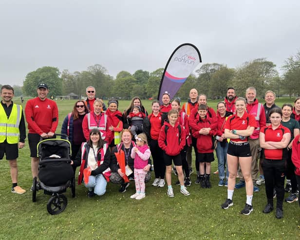 Takeover of Harrogate Parkrun - Students from Rossett School were joined on Saturday by dedicated staff members. (Picture contributed)