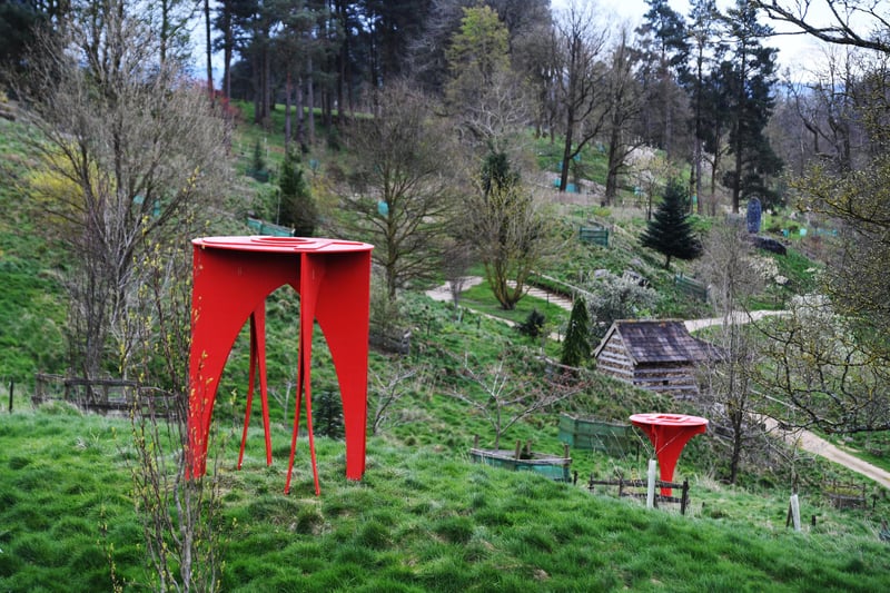 The 'A Tree and A Vessel' sculpture by Cillian Briody on display at the Himalayan Garden & Sculpture Park in Ripon
