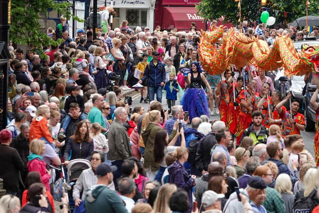 Crowds gather on the streets of Harrogate at July’s Carnival.