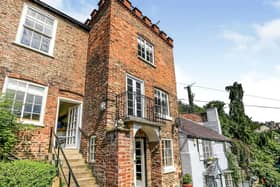 A front view of the unique Knaresborough property.