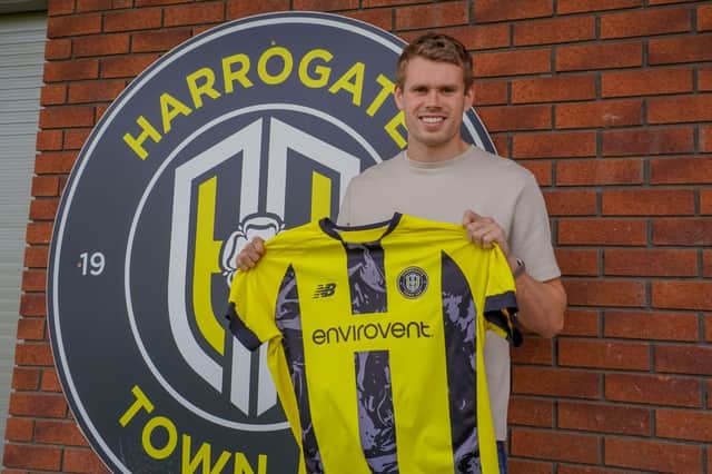 Lewis Cass has joined Harrogate Town on a two-year contract. Picture: Harrogate Town AFC